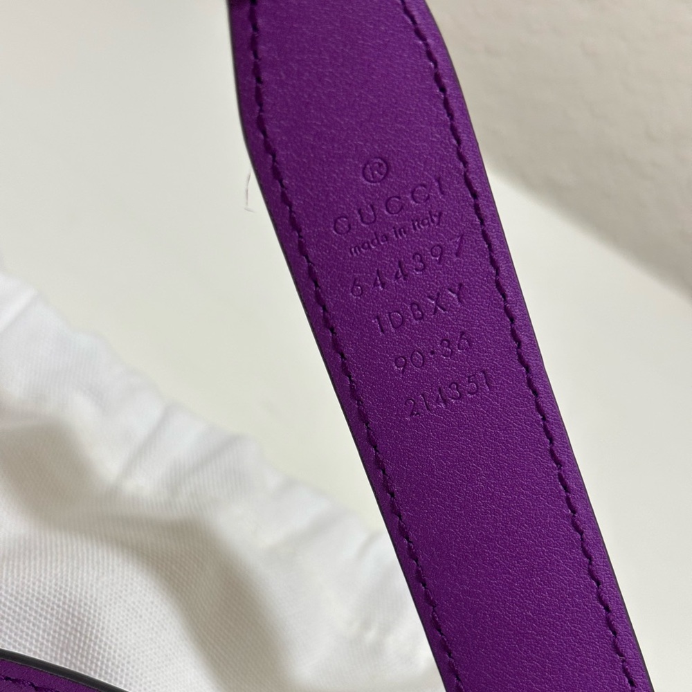 Gucci Horsebit Leather Thin Belt - Picture 6 of 8